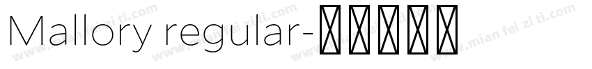 Mallory regular字体转换